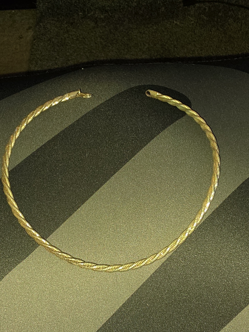 Silver Twisted Rope Choker Necklace - Women Jewelry